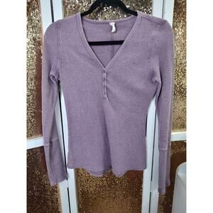 Ziya Don't Wake Me Thermal Top Purple Long Sleeve Small
